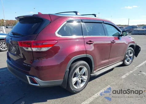 2018 Toyota Highlander Limited z USA, uszkodzony, nr VIN 5TDDZRFH8JS848246